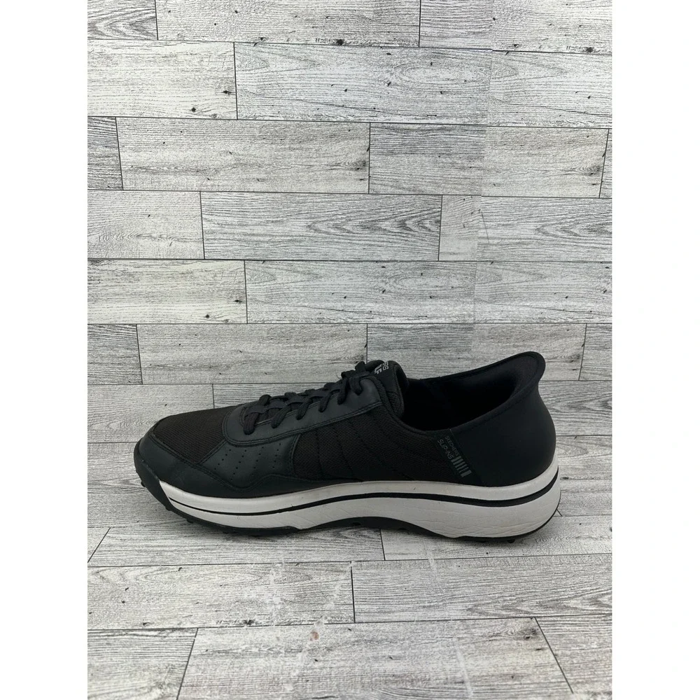 Skechers GoGolf Slip-ins Arch Fit‎ Men Sz 13 Black White Spikeless Shoes 214110